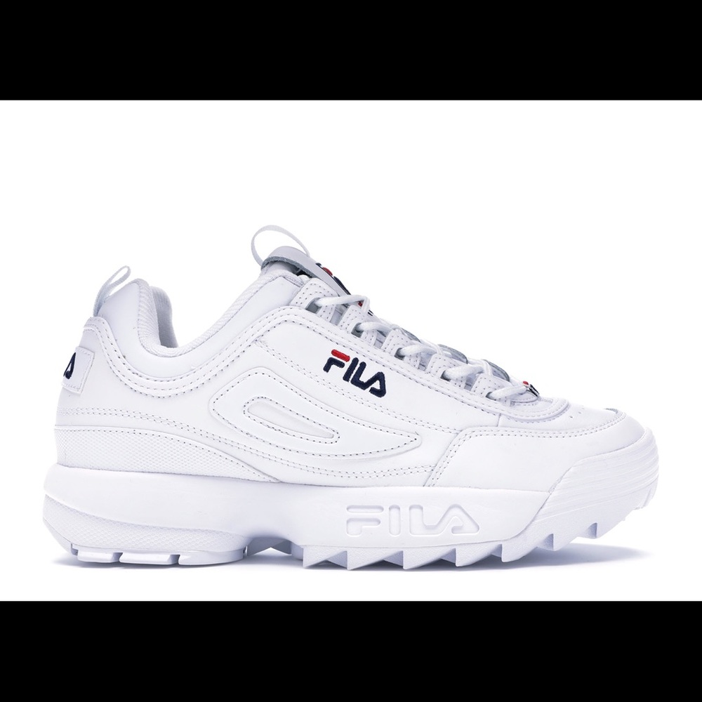 FILA Women’s Disruptor 2 Premium Sneakers-5FM00002-125, Size 9, Color White